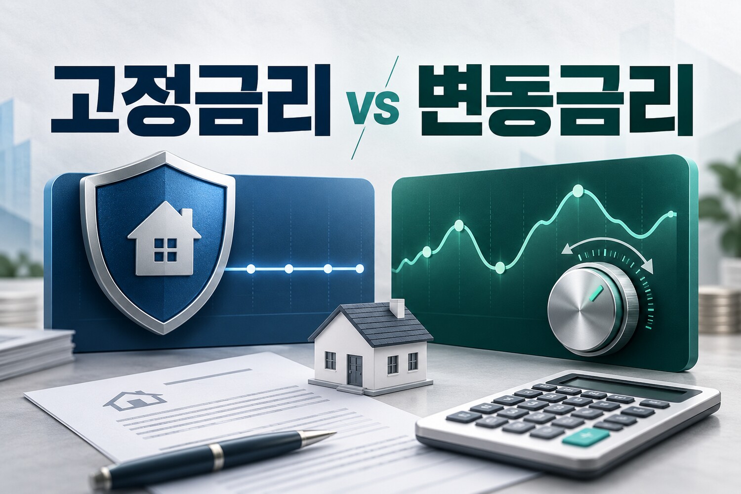 고정금리와 변동금리 차이, 대출받기 전 확인할 5가지